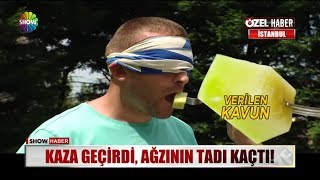 Kaza geçirdi, ağzının tadı kaçtı!