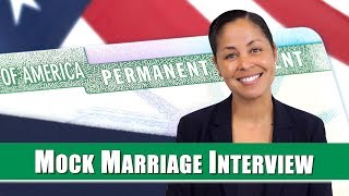 Mock Green Card Marriage Interview  Immigration Interview  GrayLaw TV