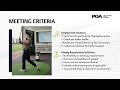 PGA Qualifications: Action Required