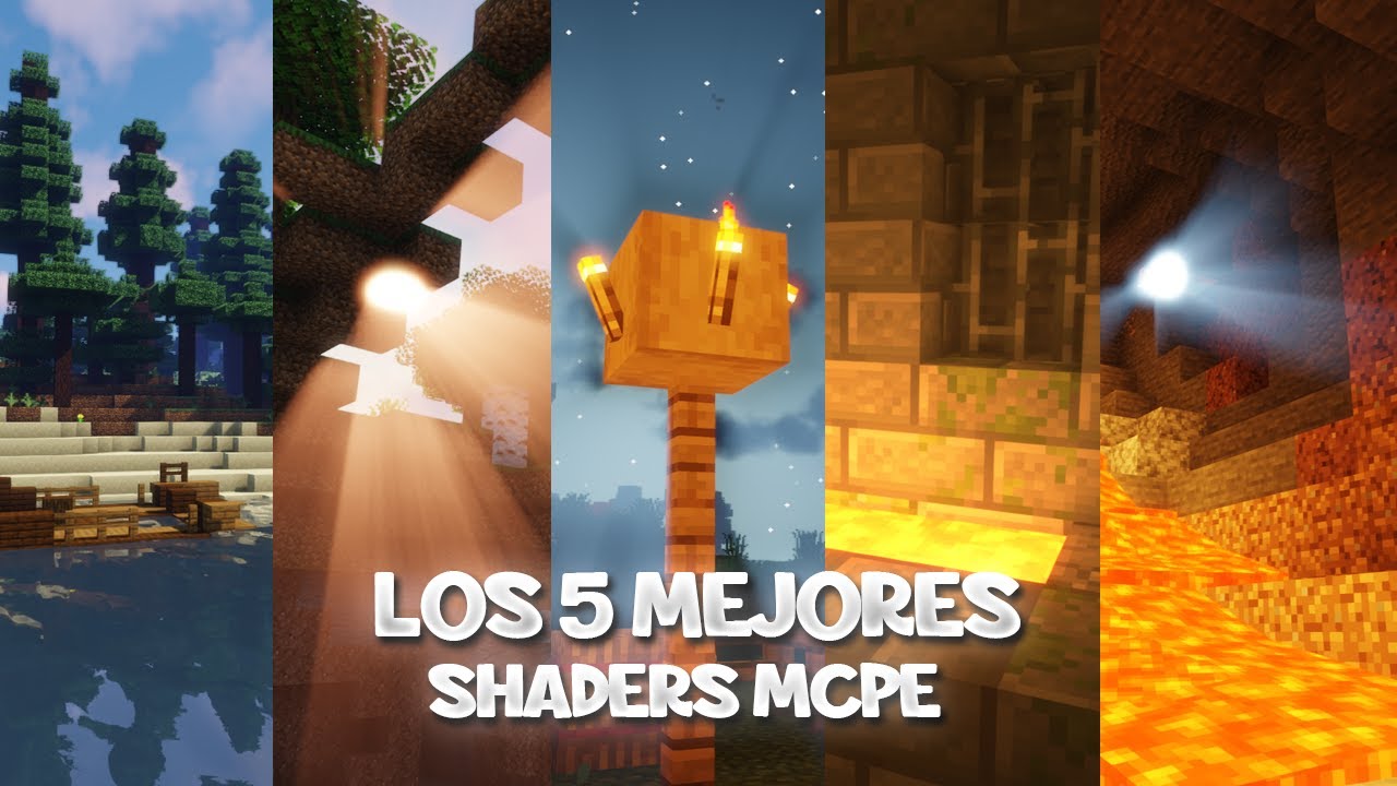 Los 5 Mejores SHADERS REALISTAS para Minecraft PE 