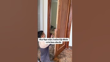 Cách lắp khóa cửa