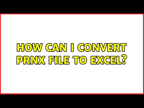 How can I convert prnx file to excel? (2 Solutions!!)