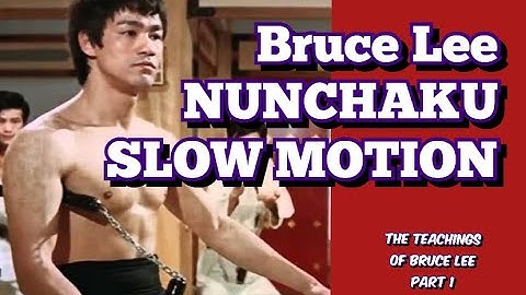 NUNCHAKU SLOW MOTION - BRUCE LEE EXPERIENCE PART 1 - The Teachings of Bruce Lee