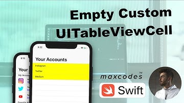 Create and Register an empty Custom UITableViewCell Class - Social Accounts App (ep. 5)