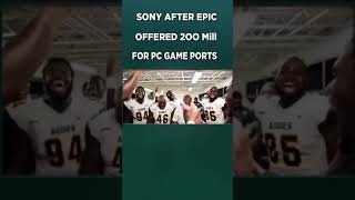 Sony's 200 Million Offer From Epic Games #Shorts