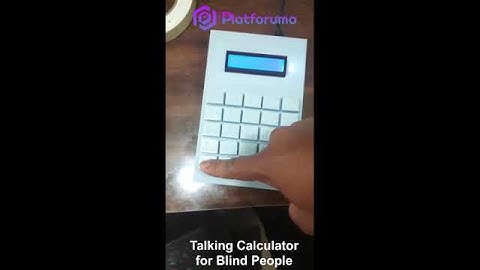 *Talking Calculator for BLIND PEOPLE with BRAILLE key fonts and voice for calculated answers