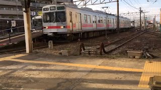 【元東急】富山地鉄17480形南富山駅発車シーン