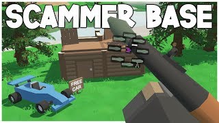 DESTROYING SCAMMERS BASE! "FREE CAR" BAIT | Unturned Survival