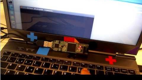 Serial receiver unit test 1 (iCEstick FPGA board)