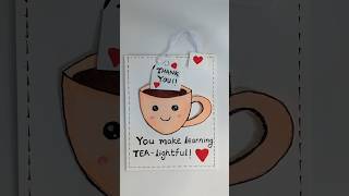 Easy DIY Teacher Appreciation Card ☕ | Handmade Thank You Card