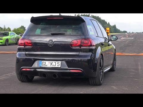 740 HP VW Golf 6 R 3.6 V6 BiTurbo HGP FAST! 60-230 km/h