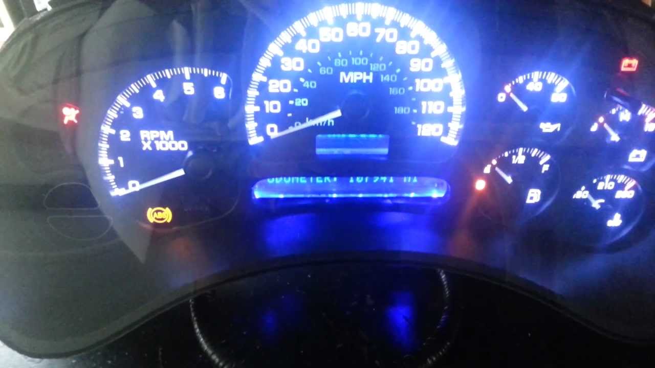 2004 Chevy Tahoe instrument cluster repair & led - YouTube