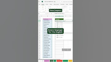 Translate Any Language in Excel | TRANSLATE Formula 🔥 #Excel #translation #exceltips #exceltricks