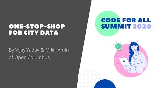 One-Stop-Shop for City Data