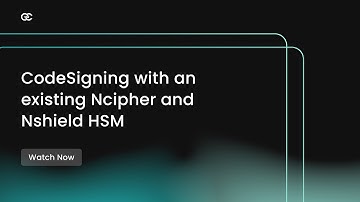 Codesigning with an existing Ncipher Nshield HSM