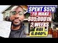 $35,000 Payday Spending only $570 Wholesaling Houses in 2 Weeks