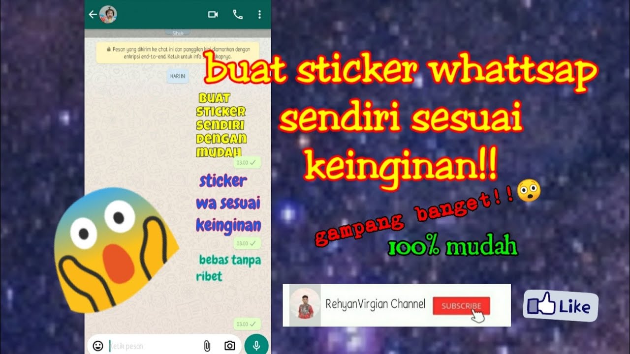  CARA  BUAT  STIKER  WA  SESUAI KEINGINAN SENDIRI DENGAN MUDAH 