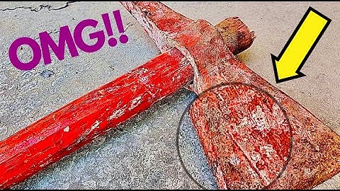 Restoration old vintage pickaxe - AMAZING RESULTS!!! 🔴