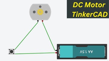 DC Motor Basic Circuit in TinkerCAD | Robo CAD