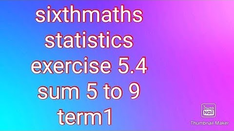 sixthmaths| term1 |exercise 5.4|#samacheer #theensuvaikanakku