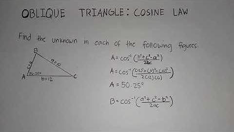 Oblique Triangle 