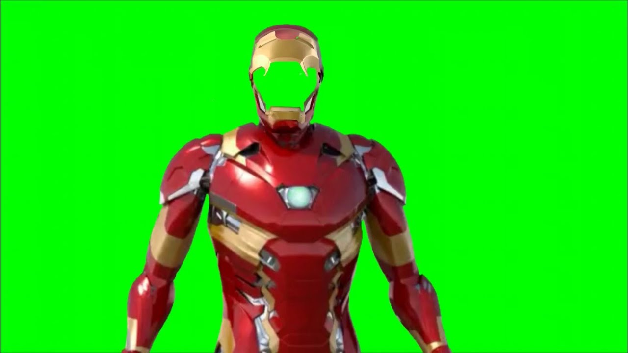 Green Screen Iron Man Helmet Open And Close 2 Hud Targeting Lasers And Missiles Youtube