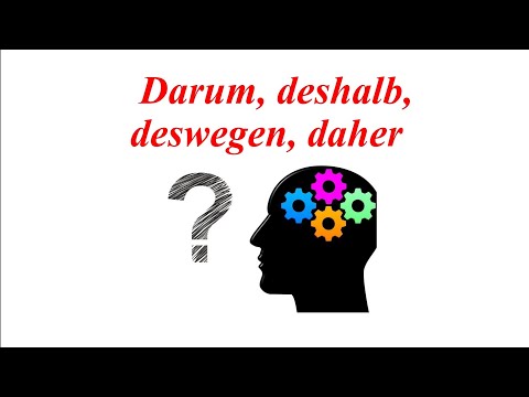 Німецька мова онлайн. Урок 37. Порядок слів у реченні з darum, deshalb, deswegen, daher (тому).