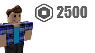 Your first 2,500 Robux