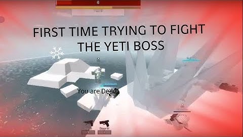 R2DA : FIRST TIME FIGHTING WITH THE YETI BOSS!