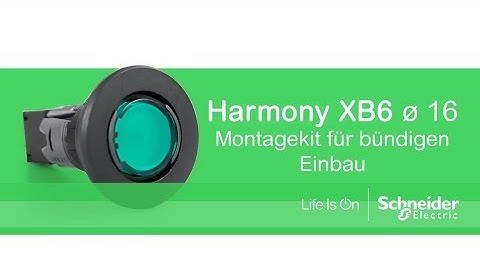 Harmony XB6 - Montagekit für bündigen Einbau - Montage/Installation