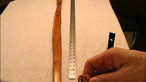 Making a bowstring, part 5