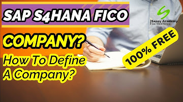 What is Company in SAP FI? | Configure Company | Define Company in SAP FICO | Enterprise structure