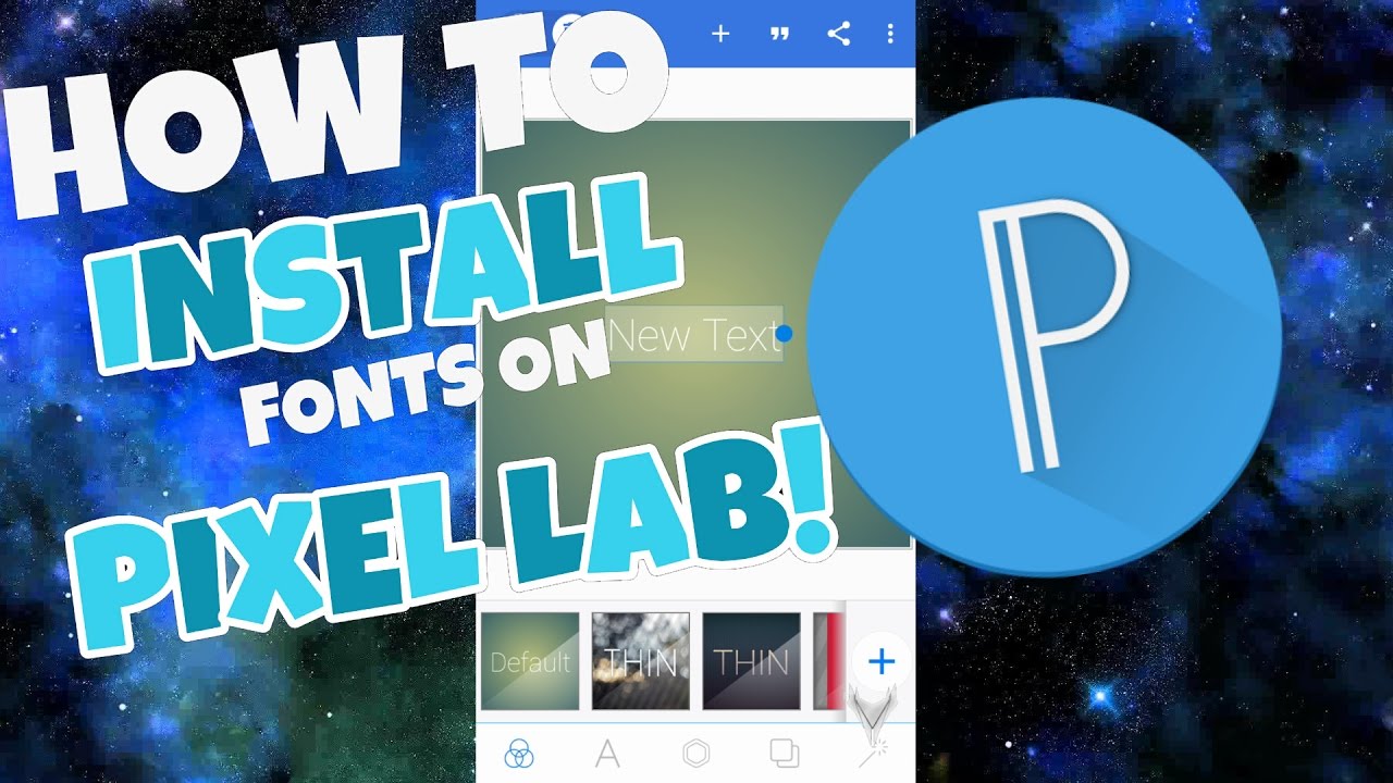 How To Install Custom Fonts On PixelLab! - YouTube