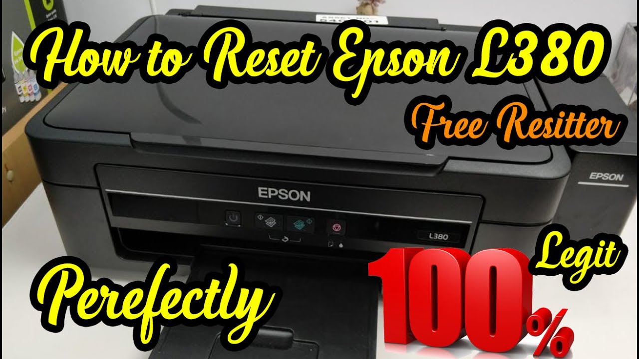 How to Reset Epson L380 Perfectly - YouTube