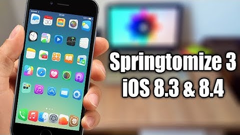 Springtomize 3 - iOS 8.3 & 8.4 Jailbreak Cydia Tweak