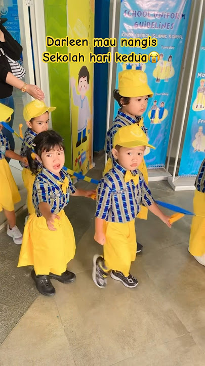 DARLEEN NANGIS DI HARI KEDUA SEKOLAH GAK MAU LEPAS DARI MAMI😭 #viralvideo #trending
