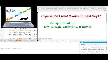 Day17 Navigation Menu, Limitations- Solutions, Benefits in Experience cloud (Communities)