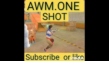AWM ONE SHOT +SONG 😱FREE FIRE 🔥 #freefire #shorts #awm god