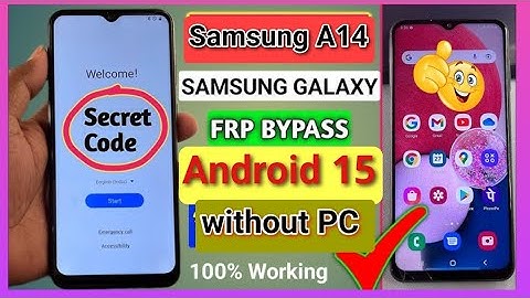 Samsung A14 Frp Bypass without PC One Click Google Account Remove 