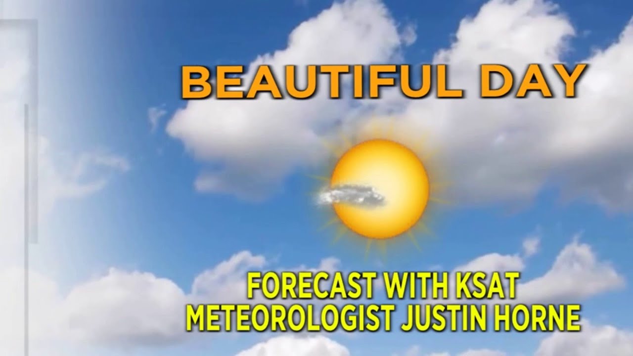 Partly cloudy and nice today, with a stray shower west of SA. - YouTube