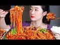 알찜 쫄면 볶음밥 리얼사운드먹방 / SPICY STEAMED SEAFOOD Mukbang Eating Show Hải sản hấp Makanan laut kukus 蒸し