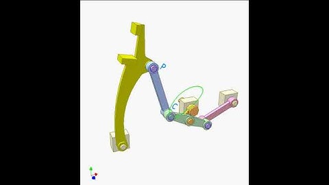 Six bar linkage of long output dwell