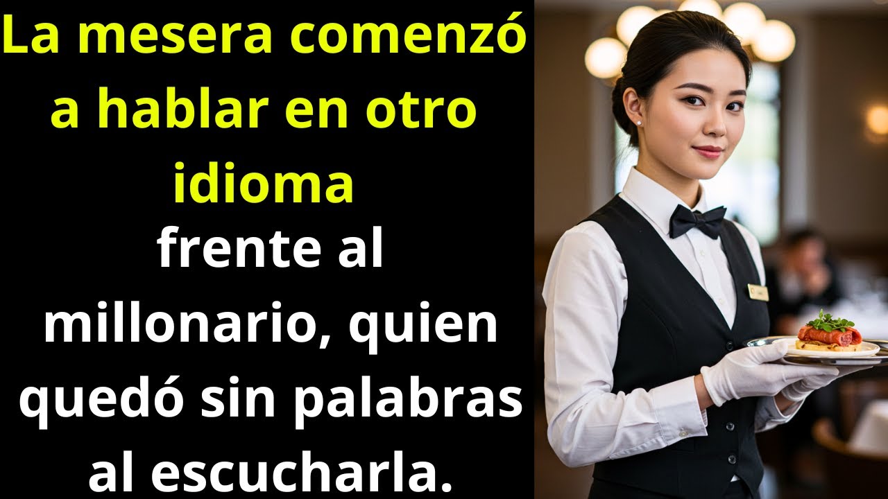 La mesera sorprendió al millonario con su habilidad para hablar cinco idiomas.