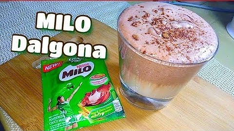 Dalgona Milo | how to make Dalgona Milo without whipped cream