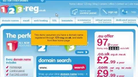 How to Create Private Name Servers at 123-reg.co.uk (Flipper Host)