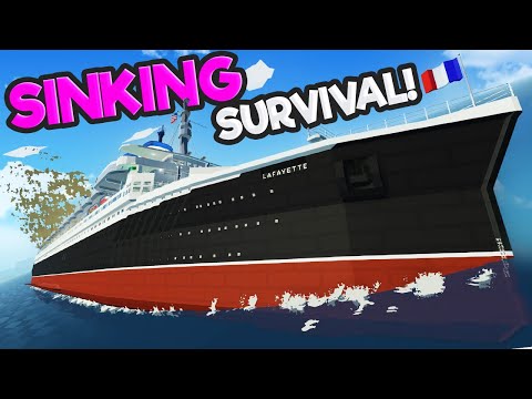 Massive Ship Capsizing Sinking Survival! (Stormworks)