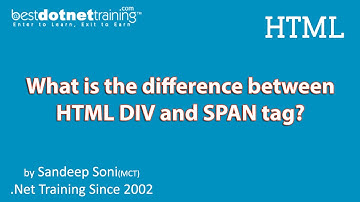 HTML Tutorial - Difference between div and span tag