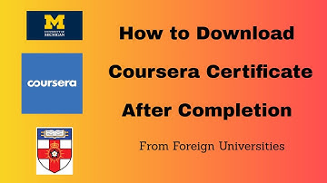 How to Download Coursera Certificate after completion