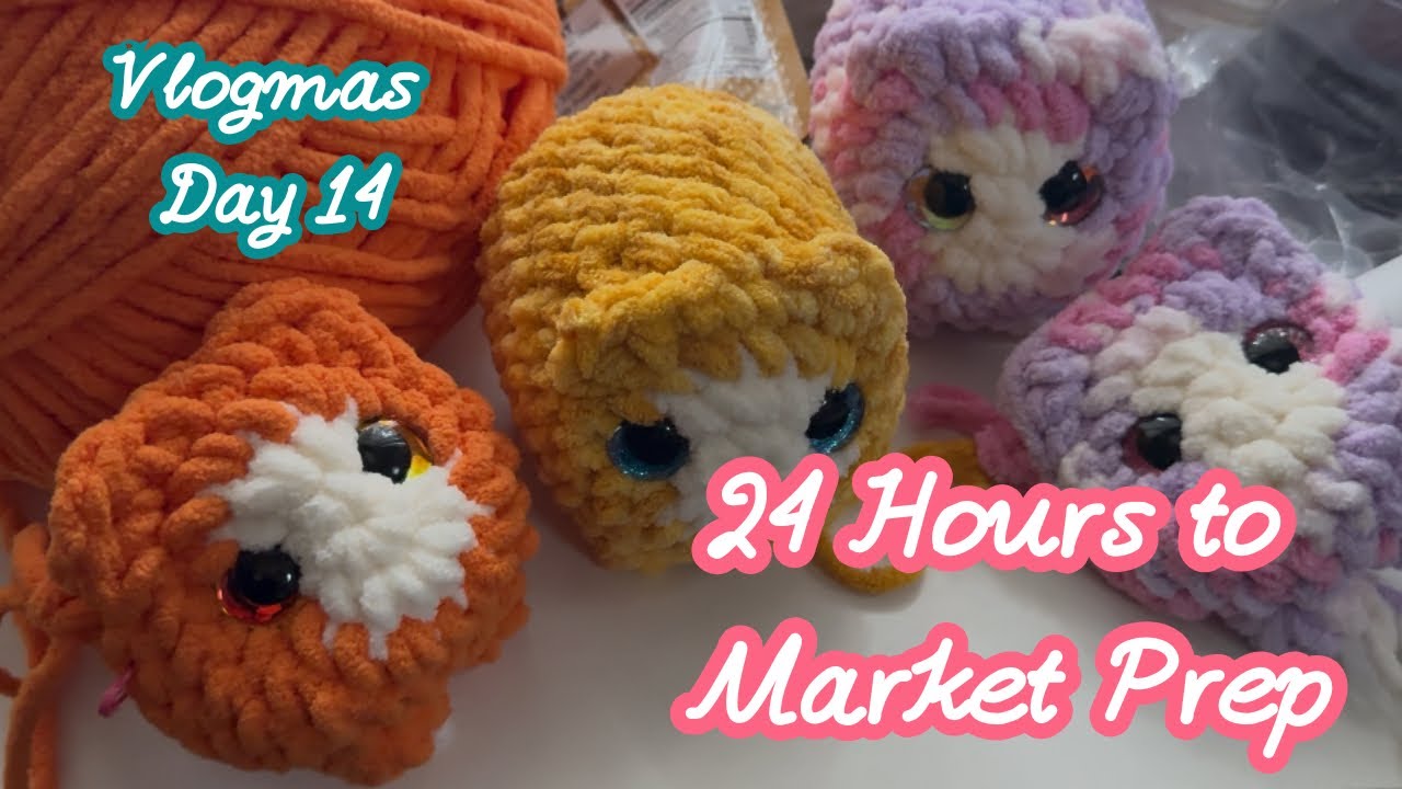 Сколько всего я могу подготовить к ярмарке за один день? (Вязательный челлендж) | Vlogmas 2025, Д...