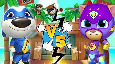 Talking Hank VS Talking Ginger - Talking Tom Hero Dash Gameplay! (Android/iOS)